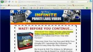 Make Money With PLR How-To Video Training Series - Private Label Rights EXPOSED