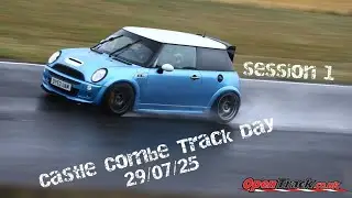 Very wet castle combe track day Session 1 - Mini Cooper S R53 - 29.07.2025