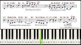 The Winner Takes It All&mdash;ABBA&mdash;Easy Piano Sheet Notes