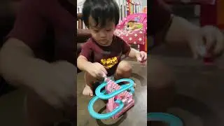 Wade and the Funny Hello Kitty Slide