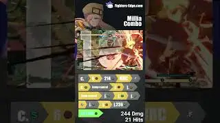 Money Millia full screen combo #ggst_mi #milliarage #ggst #guiltygear #combos #fgc #shorts