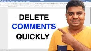 How To Delete Comments In Word