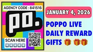 HIRING POPPO LIVE APP | JAN 4, 2026 DAILY REWARD GIFTS 🎁