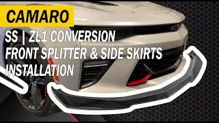 Camaro SS 6-го поколения | Установка переднего сплиттера и боковых юбок для ZL1 (EOS при участии ...