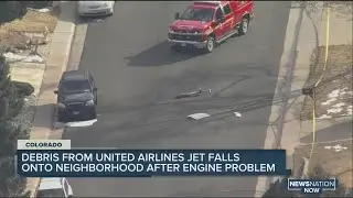 United flight suffers engine failure, drops debris but safely returns to Denver airport
