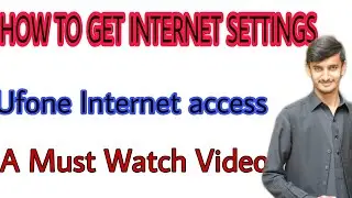 How to get internet setting | Ufone Internet Code Setting | For any Android 2021