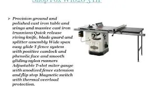 Shop Fox W1820 3 HP table saw reviews