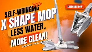 Modern Microfiber X Shape Mop Review | Hands-Free, Self-Wringing Mop for Wet & Dry Floor Cleaning!