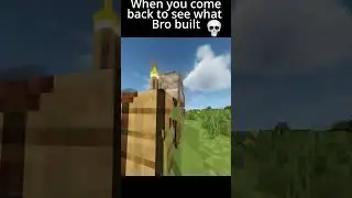 When you come back to see what Bro build in Minecraft... #minecraft