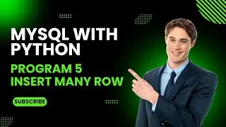05_Insert many rows at a time in database// MySQL python// Insertion in python database// MySQL Data