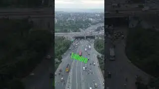 Lahore River Ravi Flyover Drone view #ytshorts #lahoreshorts