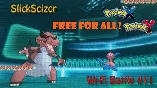FFA: SlickScizor vs VeakXP vs DuncanKneeDeep vs WitchDoctor. Pok&eacute;mon X and Y Wifi Battle #11