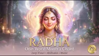 RADHA | One-Word Mantra Chant | Deep Trance Meditation | Radha Naam Japa, Love & Devotion