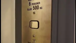 Sweden, Stockholm, Huddinge Centrum, Forelltorget 2, Magnussons Hiss AB elevator - going down
