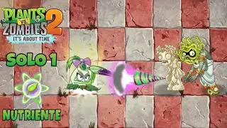 Que Planta puede derrotar a la Zombi Medusa y su Estatua con 1 solo Nutriente (plantas lvl 1)