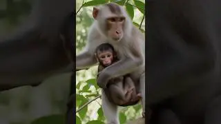 Great Mama Carefully Breastfeed Her Cutest Baby Monkey Nanako #animals #monkey #littlemonkey