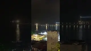 View of Ha Long Bay at night in Jan, 2024 #halongbaytravel #halongbaycruise
