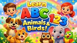 ABCD song | 123 numbers learning | wild animal names | 20 bird's name | preschool & toddlers 