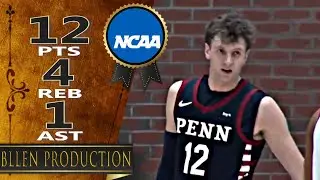 TJ Power - 12 Pts, 4 Reb, 1 Ast, 1 Blk Highlights｜Pennsylvania Quakers vs Harvard Crimson｜2026.01.19