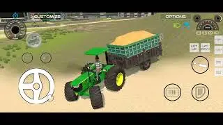 INDIAN VEHICLES SIMULATOR 3D NEW UPDATE NEW JHONDEER 5057E NEW TRALLI WITH LOADED😔😒