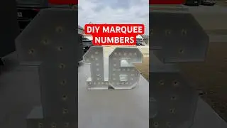 DIY marquee numbers for your next event! Comment your questions & let me know if you want a tutorial