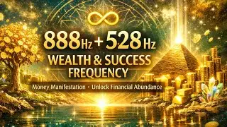 888 Hz + 528 Hz | Wealth & Success Frequency |  Money Manifestation | Unlock Financial Abundance