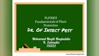 PLP3003-1 FUNDAMENTALS OF PLANT PROTECTION