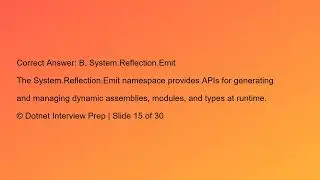 ✅ Advanced .NET Interview Questions & Answers &ndash; Part 3 | Master Records, Async Streams, Span T