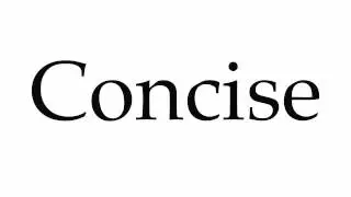 How to Pronounce Concise