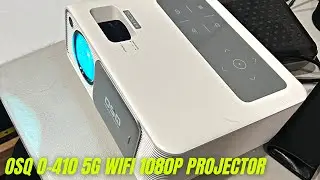 OSQ O-410 5G WiFi 1080P Projector 4K Supported Review & How To Use | Home Cinema Video Projector