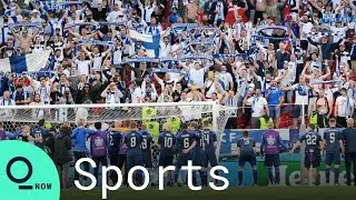 Finnish and Danish Soccer Fans Chant in Support of Christian Eriksen During Euro 2020 Match