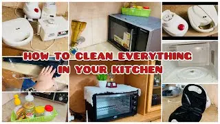 Kitchen cleaning tips!How To Clean Kitchen Appliances||Electronic cleaning!Cleaning before Ramadan