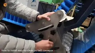 How to Install Inclined Easy-to-clean PU Belt Conveyor