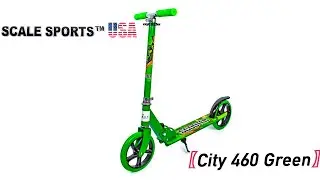 Самокат Scale Sports 460 зеленый, краткий обзор