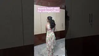 Myntra finds🎀🛍️#outfitswithvishala#kurtisets#myntra#forwork/office#telugu#contentcreator#youtuber