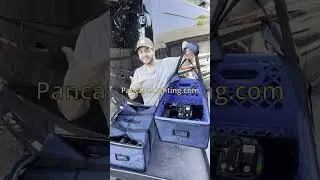 I store my Aputure LED lights in Milk Crates
