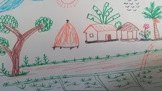 how to draw scenety step by step by morgina arts