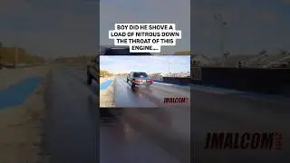 400+ shot of nitrous through this full exhaust foxbody Mustang was serious
