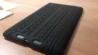Black Silicone Skin Case Cover Tyre Tread for Asus Google Nexus 7 2013 2nd Gen Tablet