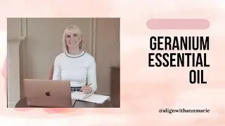 Geranium essential oil. Love and trust
