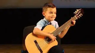 Leon Daniel - 7 year old - Sofia Grand Prix - Guitar solo