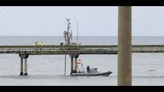 Drilling on the Ocean Beach Pier