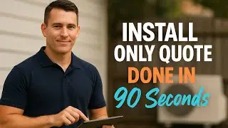 How to Quote a Split System Install Only in 90 Seconds (CoolEdge Demo)