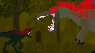Scorpios Rex vs Hypo Spino animation - Green DRAGO