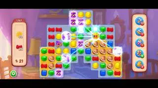 HomeScapes Level 1267 Walkthrough || Honey Red Tile Collectable || 19 Moves Left #homescapes