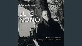 Risonanze erranti. Liederzyklus a Massimo Cacciari (Live Parma, Teatro Farnese 5.10.2014)
