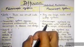 Difference between macroscopic and microscopic systems//Statistical mechanic//The Physics Family