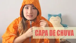Capa de chuva estilo poncho