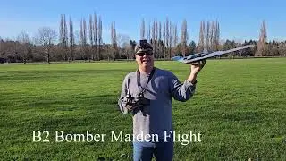 Maiden Flight of the E-Flite B2 Bomber