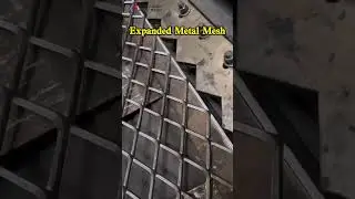 Expanded Metal Mesh 钢板网 #machine #wiremesh #construction #gutterguards #steel #weldmesh #metalmesh